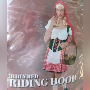 Burly red riding hood Halloween costume Large